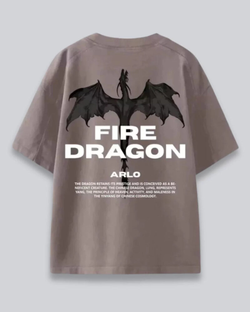 Fire Dragon Oversized T-Shirt - Image 3